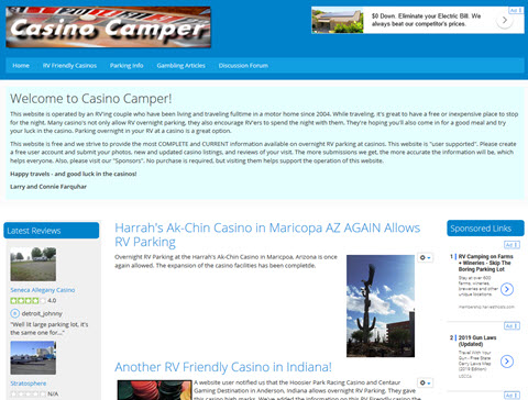 Casino Camper Website